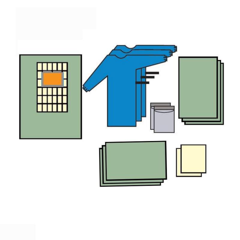 Комплект одягу та покриттів кардіологічний, стерильний, одноразового використання,ТМ «АХІЛЛ»